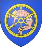 Aufs Rad geflochten im Wappen von Molsheim