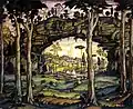 Italienische Landschaft - Итальянский пейзаж 1911. Tretjakow-Galerie