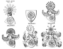 Alte Wappen derer von Bolanden in Siebmachers Wappenbüchern, 1882 und 1916