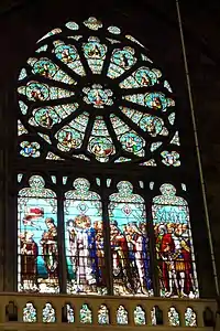 Glasmalerei mit Darstellung des hl.&nbsp;Ludwig