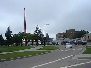 Grenzmarkierungen entlang der 50th Avenue