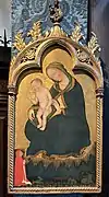 Madonna der Demut, Italien 15. Jahrhundert: Madonna der Demut; Tempera und Gold auf Tafel