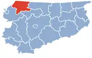 Lage des Powiat