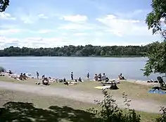 … im Sommer 2007, Badeplatz auf der Ostseite