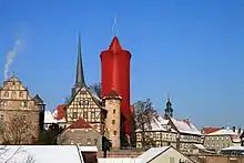 Burgenblick in Schlitz (Adventsschmuck)