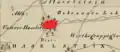 Lageplan des Burgstalls Haselstein auf dem Urkataster von Bayern