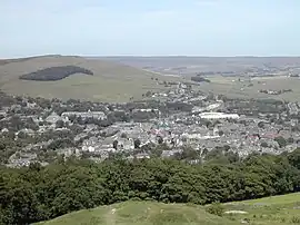 Buxton vom nahen Turm Solomon's Tower aus gesehen