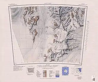 Argosy-Gletscher (linke Kartenhälfte, oben)