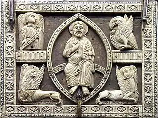 Majestas Domini (13. Jh.),Elfenbeinarbeit,Musée de Cluny, Paris
