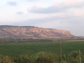 Blick vom Kibbutz Ma'agan Michael auf die Süd-West-Seite des Karmel