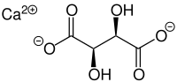 Strukturformel von L-Calciumtartrat
