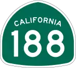 Straßenschild der California State Route 188