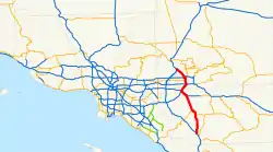 Streckenverlauf der Interstate 215 (CA)