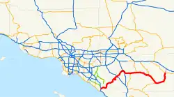 Karte der California State Route 74