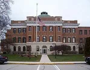 Das Calumet County Courthouse in Chilton, gelistet im NRHP