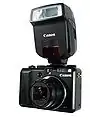 G9 mit Speedlite 220 EX