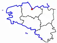 Lage des Kantons Saint-Brieuc-Sud