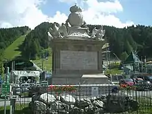 Carolus-Denkmal von 1728 am Semmeringpass