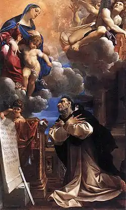 Jacek Odrowąż, der heilige Hyazinth von Polen (1183–1257), von Ludovico Carracci 1594