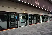 Bahnsteigtüren in der Station Castle Hill der Sydney Metro