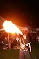 Feuerspucker bei der Veranstaltung 2014