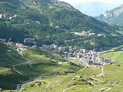 Blick auf Breuil-Cervinia