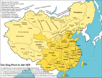 China zur Zeit der Qing-Dynastie 1820