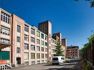 Das alte Fabrikgebäude in Freiburg