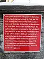 Informationstafel am Eingang