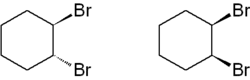 Strukturformel von Dibromcyclohexan