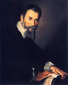 Claudio Monteverdi,Porträt von Bernardo Strozzi (1640)
