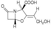 Strukturformel von Clavulansäure