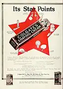 Werbung der Firma Colgate für Rasiercreme aus dem Jahr 1910.