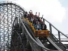 Alter Zug auf dem Bunnyhop