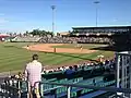 Blick vom Left field stand