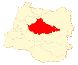 Lage von Los Lagos in der Región de los Ríos