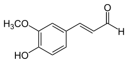 Strukturformel von Coniferylaldehyd