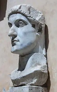Kopf der Kolossalstatue Kaiser Konstantins I.