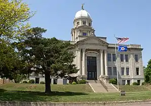 Das Jackson County Courthouse in Jackson, gelistet im NRHP Nr. 77000747