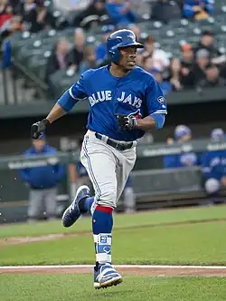 Granderson am 11. April 2018 gegen die Orioles