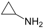 Strukturformel von Cyclopropylamin