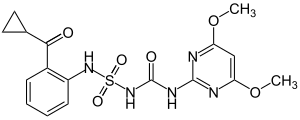 Strukturformel Cyclosulfamuron