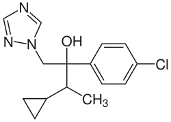 Strukturformel von Cyproconazol