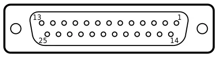 DB-25⁠a25-pol Buchse (weiblich)