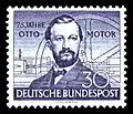 Briefmarke der Deutschen Bundespost von 1952: 75 Jahre Otto-Motor