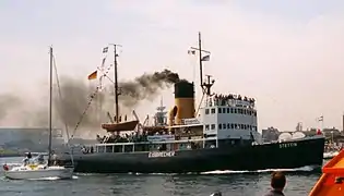 Dampf-Eisbrecher Stettin, 1933 gebaut, Museumsschiff in Hamburg