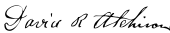 Signatur von Atchison