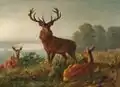Hirsch und Hirschkühe (1871)