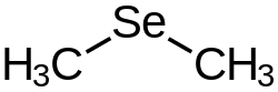 Strukturformel von Dimethylselenid