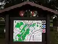 Wanderwegekarte am Dittwarer Friedhof